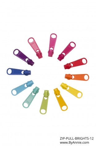 Zipper Pull Set - Brights