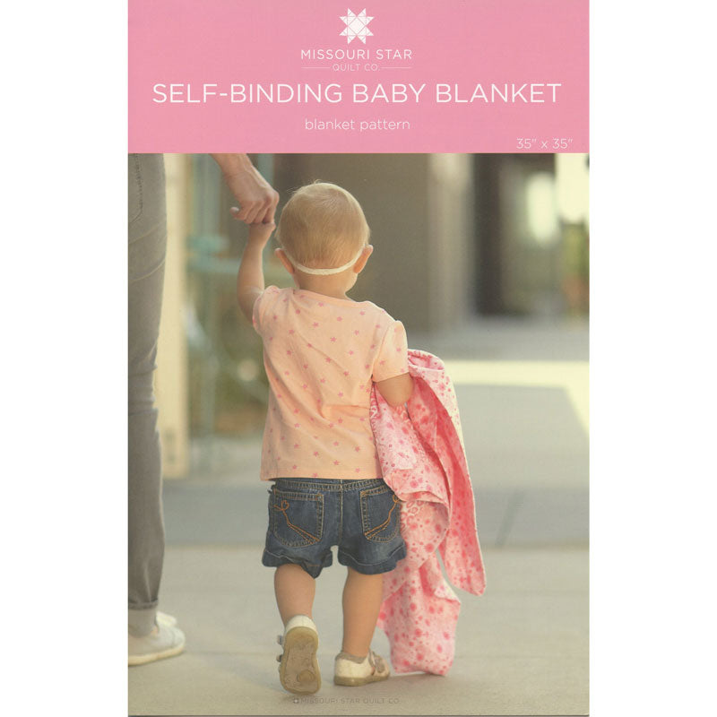 FLANNEL Self-Binding Baby Blanket Kit - Hearts