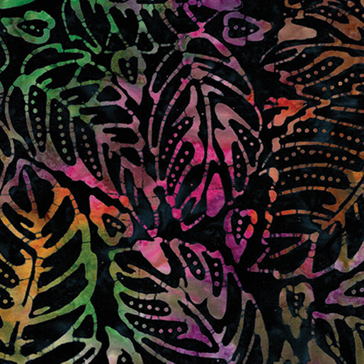 6625-95 Forest Leaf Indigo Multi - Benartex