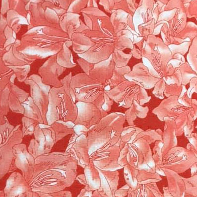 MAS9833PR - Pk Flowers on Orange