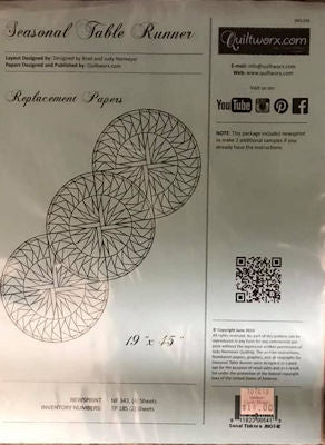 Seasonal Table Runner Replacement Papers