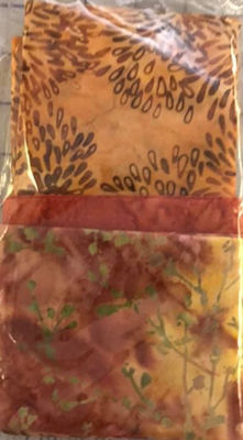 pillowcase kit - orange batik