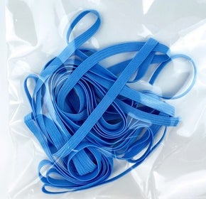 Qtr Inch Elastic by yard - Lt Blue