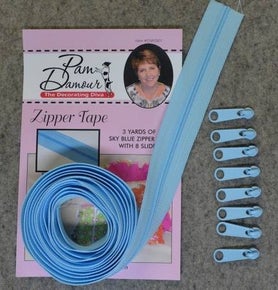 Zipper Tape - Sky Blue