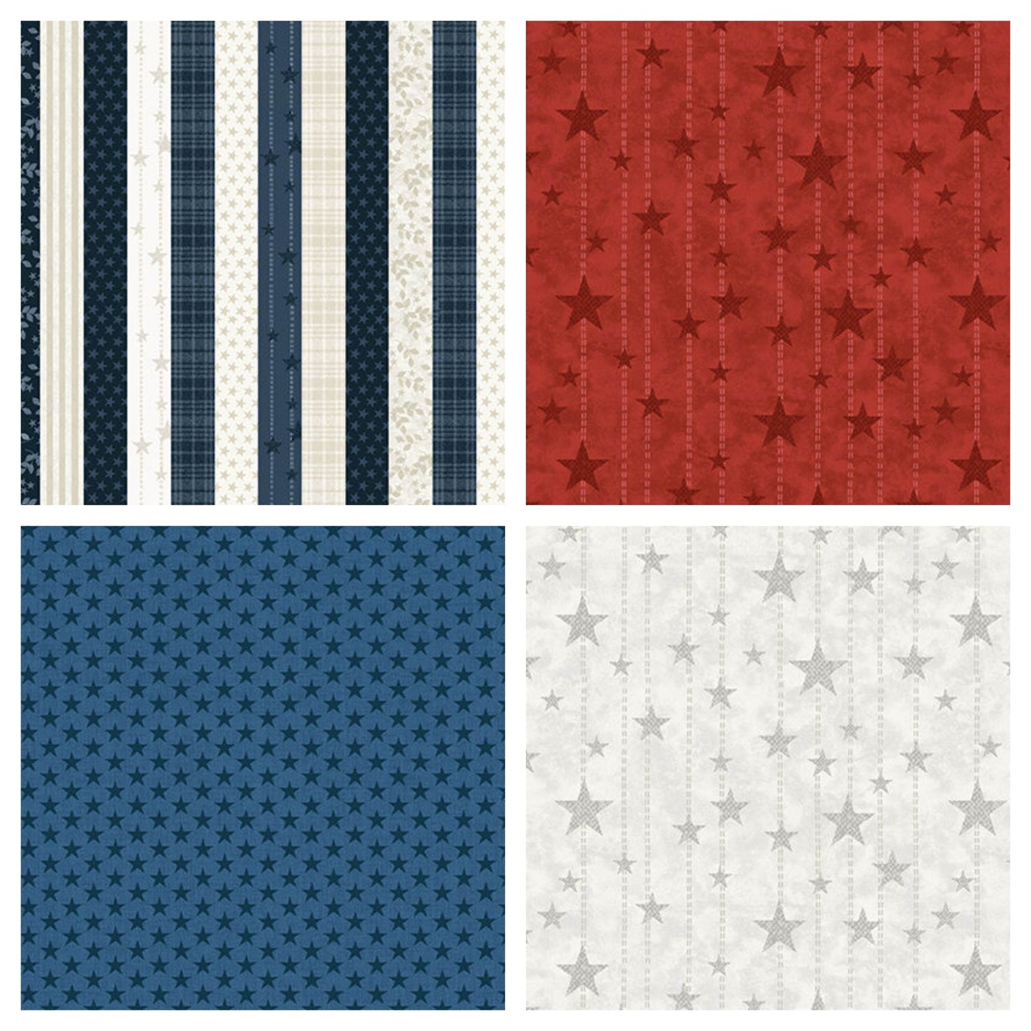 Fabric Selections from the American Valor collection