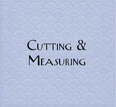 Quilting tools used for cutting and measuring