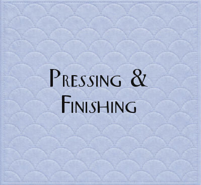 Quilting tools used for pressing & finishing