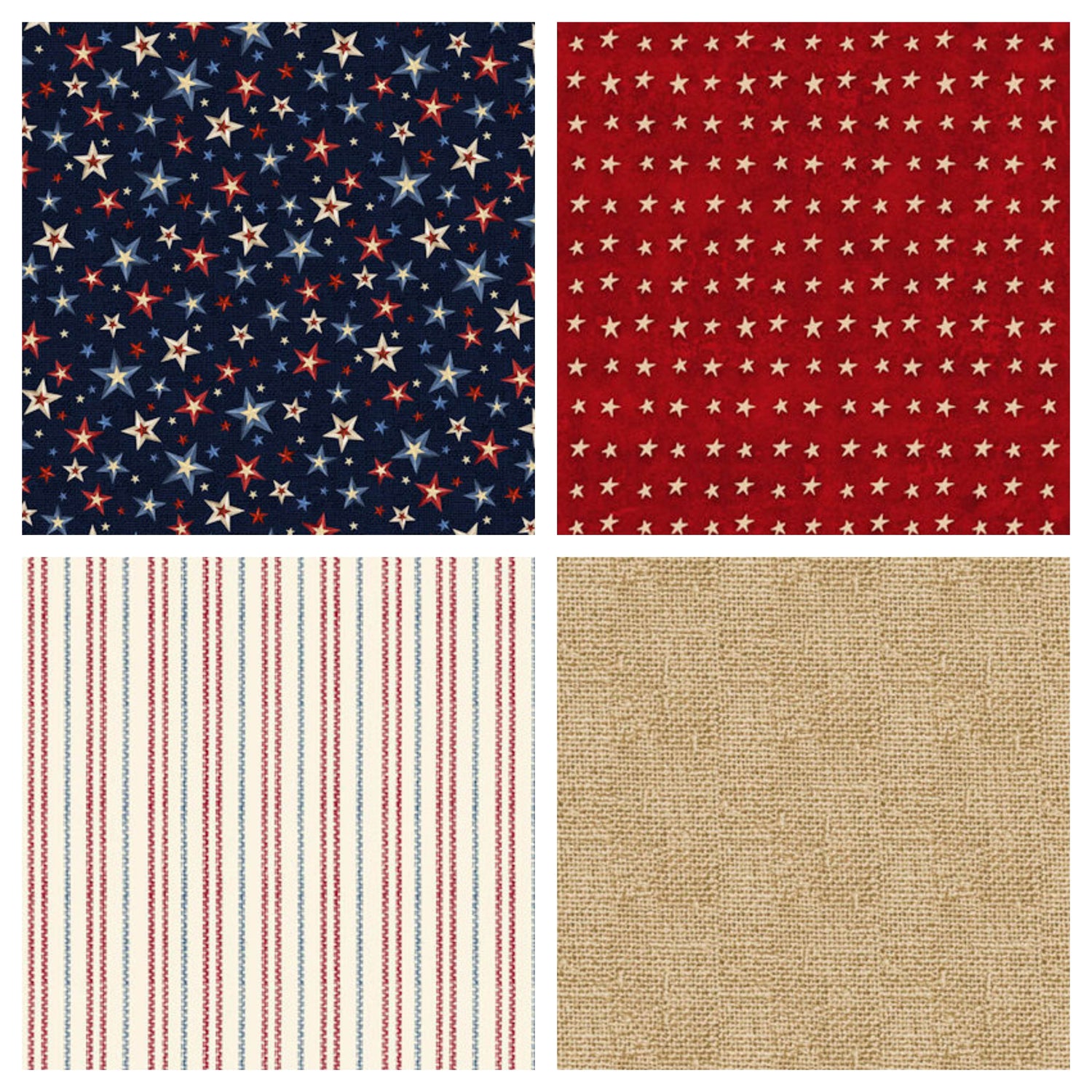 Fabric Selections from the Love & Glory Collection