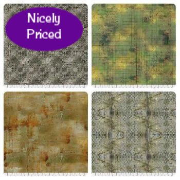 Fabric selections from the Abandoned collection