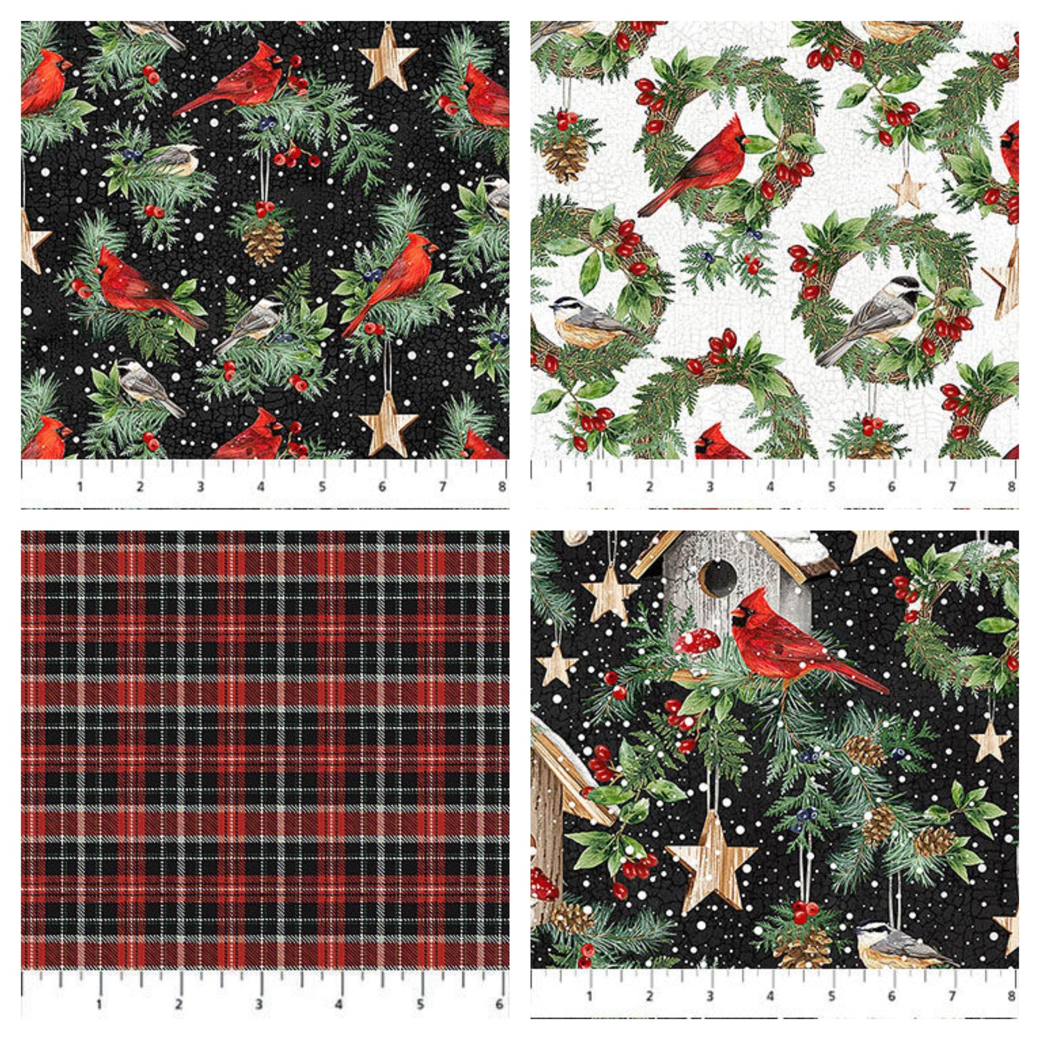 Fabric Selections from the Winter Song Collection