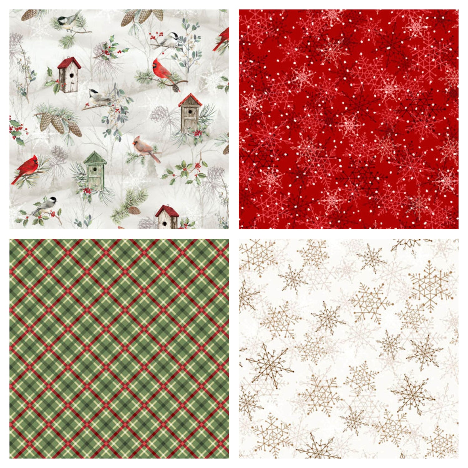 Fabric Selections from the Winter Song Collection