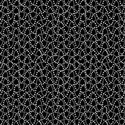 10405-90 Dot Waves Black/White - Night & Day - Benartex
