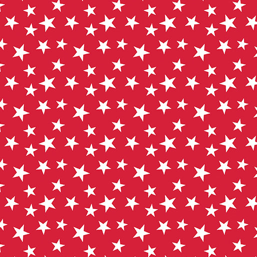 Celebrate the USA - 15201-10 Celebration Stars Red - Benartex