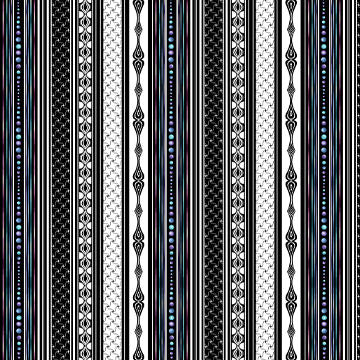 Xanadu - 16153-99 - Rhythm Stripe Multi - Benartex