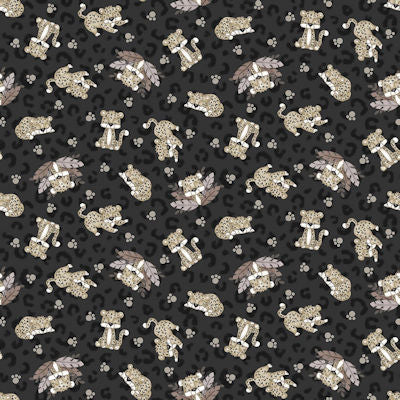 Five-Yard-Backs - 1629-99 - Cheetah Toss - Henry Glass Co