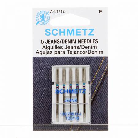 1712 Schmetz Denim/Jeans Machine Needle Size 16/100