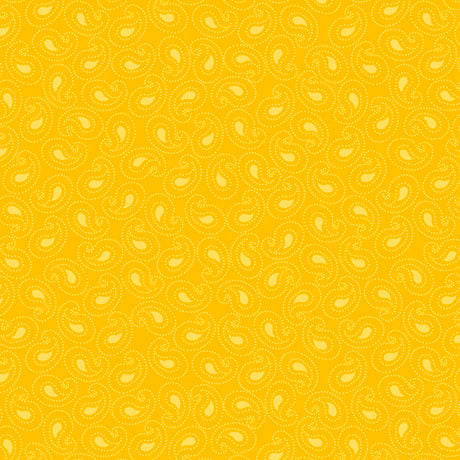 Illusions Colours - 21519S - Paisley Yellow - QT Fabrics