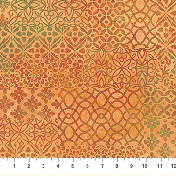 Marrakech  - 26819-54 - Patchwork Ochre Multi - Northcott Fabrics