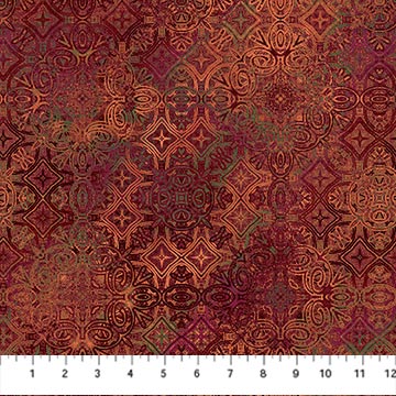 Marrakech  - 26820-24 - Foulards Red - Northcott Fabrics