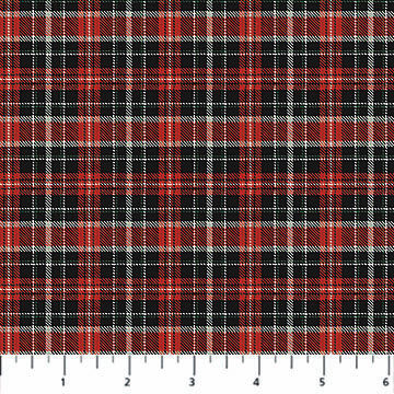 Winter Song  - 27808-24 Plaid Red/Black - Northcott Fabrics