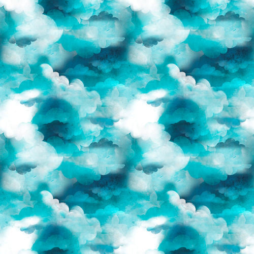 Blast off - 2793-75 Sky Blue with Clouds - Blank Quilting