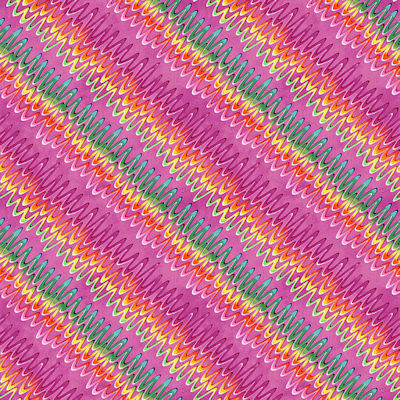 Joy of Color - 2862-22 Raspberry - Squiggle Lines - Blank Quilting