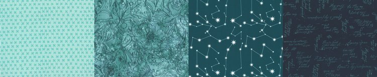 50 Years of Moda - 33800-15 - Prussian Blue - Moda Fabrics