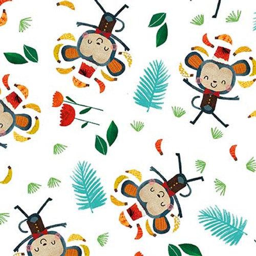 Zoo Crew - 3863-01 - Monkeys - Blank Quilting