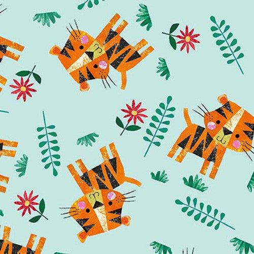 Zoo Crew - 3864-11 - Tossed Tigers - Blank Quilting