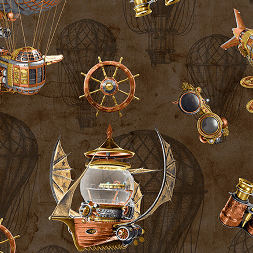 Full Steam - 3937-39 Brown - Blank Quilting