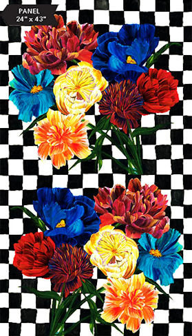 Hello Gorgeous  - 40029-10 - Checkmate - Northcott Fabrics