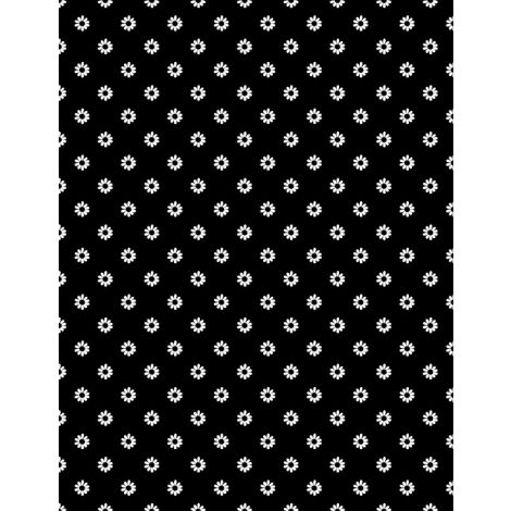 Shadow Blooms - 40060-911 - Daisies Dot Black - Wilmington Prints