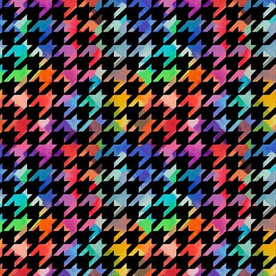 Instagram Famous - 8066-99 Black - Houndstooth - Studio E Fabrics