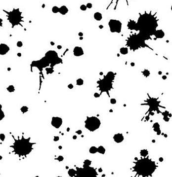 Not So Black & White WIDEBACK - 8239-09 Black/White - Splashes- Studio E Fabrics
