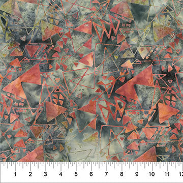 Quilting is My Voice  - 83140-77 - Triangle Maze Artichoke - Northcott Fabrics