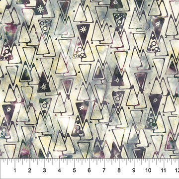 Quilting is My Voice  - 83144-90 Traveling Triangles Slate - Northcott Fabrics