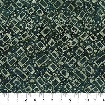 Quilting is My Voice  - 83145-78 Angled Mod Graphics Forest Green - Northcott Fabrics