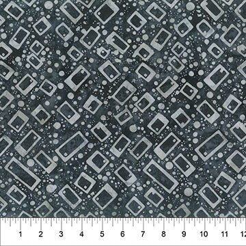 Quilting is My Voice  - 83145-97 Angled Mod Graphics Ebony - Northcott Fabrics