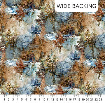 Highland View Wide - B27587-44 - Blue Multi - Northcott Fabrics