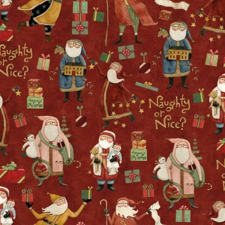 Naughty or Nice - C16260-Red  - Main - Riley Blake Designs