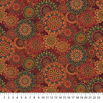 Marrakech  - DP26816-24 - Red Multi - Mandela Toss - Northcott Fabrics
