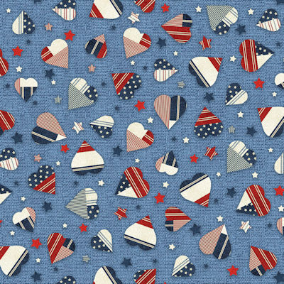 Love & Glory - LGLO 6159B - Burlap Heart - P&B Fabrics
