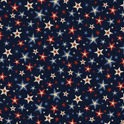 Love & Glory - LGLO 6160N - Burlap Star Toss - P&B Fabrics