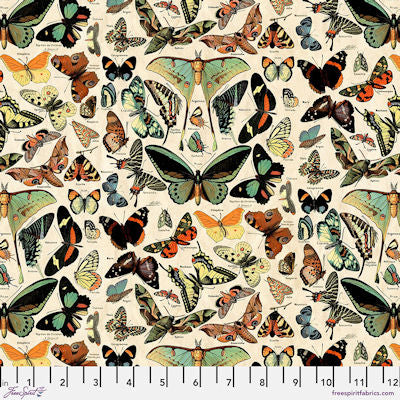 Teal Palette - PWTH276.teal - Teal Butterflies - FreeSpirit Fabrics