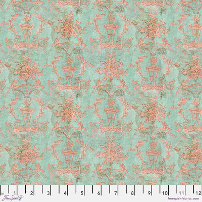 Teal Palette - PWTH277.teal - Teal Wallpaper - FreeSpirit Fabrics