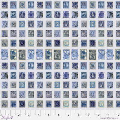 Indigo Palette - PWTH271.indigo - Indigo Stamps - FreeSpirit Fabrics