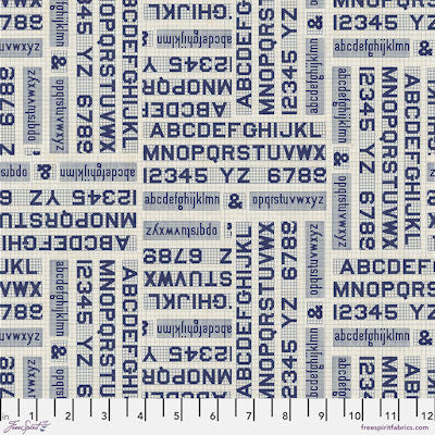 Indigo Palette - PWTH275.indigo - Indigo Typography - FreeSpirit Fabrics