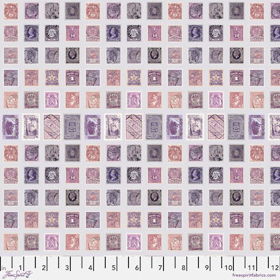 Purple Palette - PWTH301.purple - Purple Stamps - FreeSpirit Fabrics