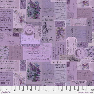 Purple Palette - PWTH305.purple - Ephemera - FreeSpirit Fabrics