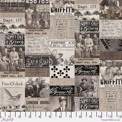 Charcoal Palette - PWTH310.Charcoal - Collage - FreeSpirit Fabrics
